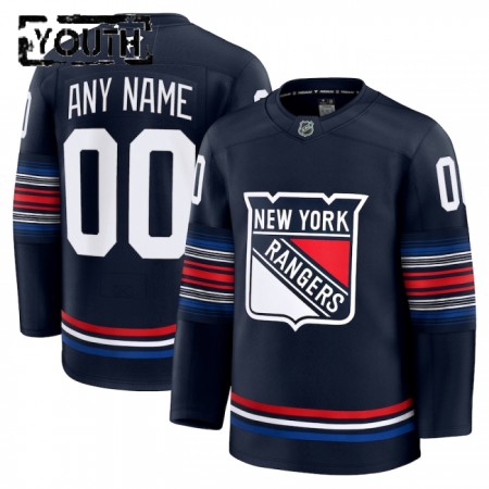 New York Rangers Dresy Personalizované Fanatics Premium 2024-25 Navy Třetí - Dětské